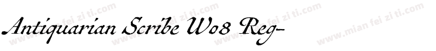 Antiquarian Scribe W08 Reg字体转换